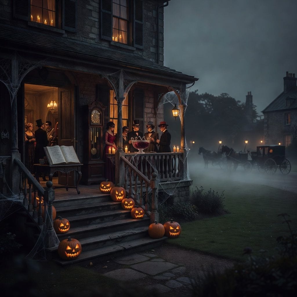 Halloween night in the villa